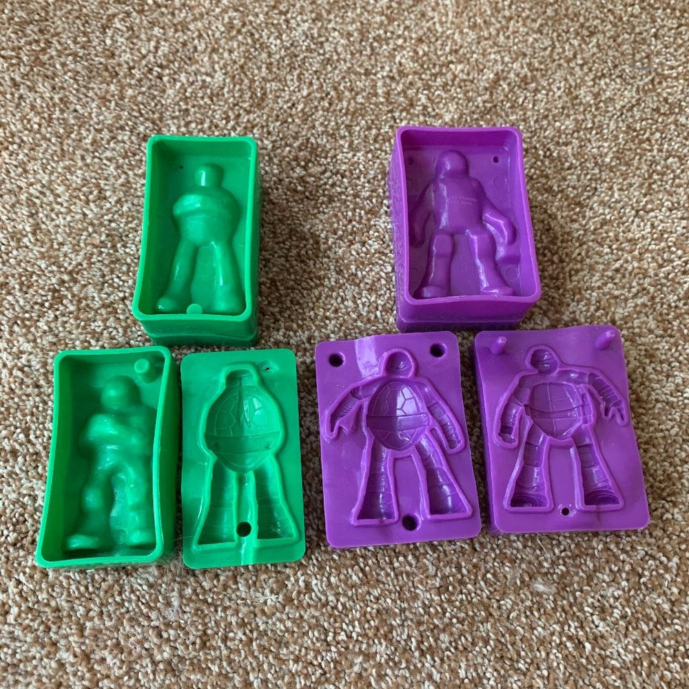 4 Viacom 2013 Ninja Turtles clay molds - Picture 2 of 4
